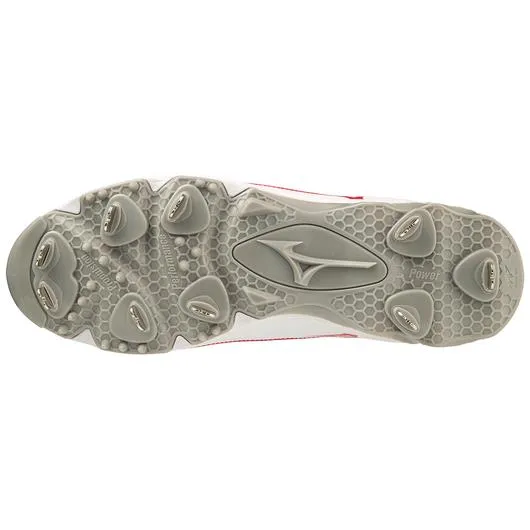 9-Spike® Ambition 3 Low Men's Metal Baseball Cleat - Red/White
