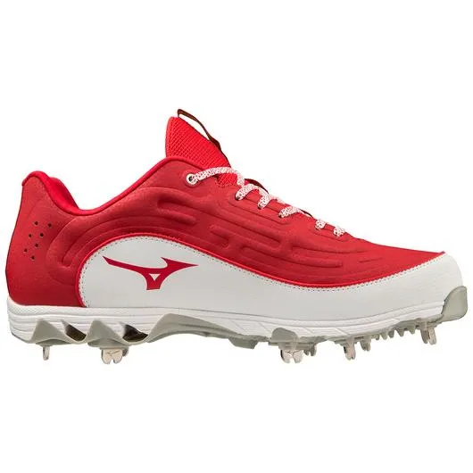 9-Spike® Ambition 3 Low Men's Metal Baseball Cleat - Red/White