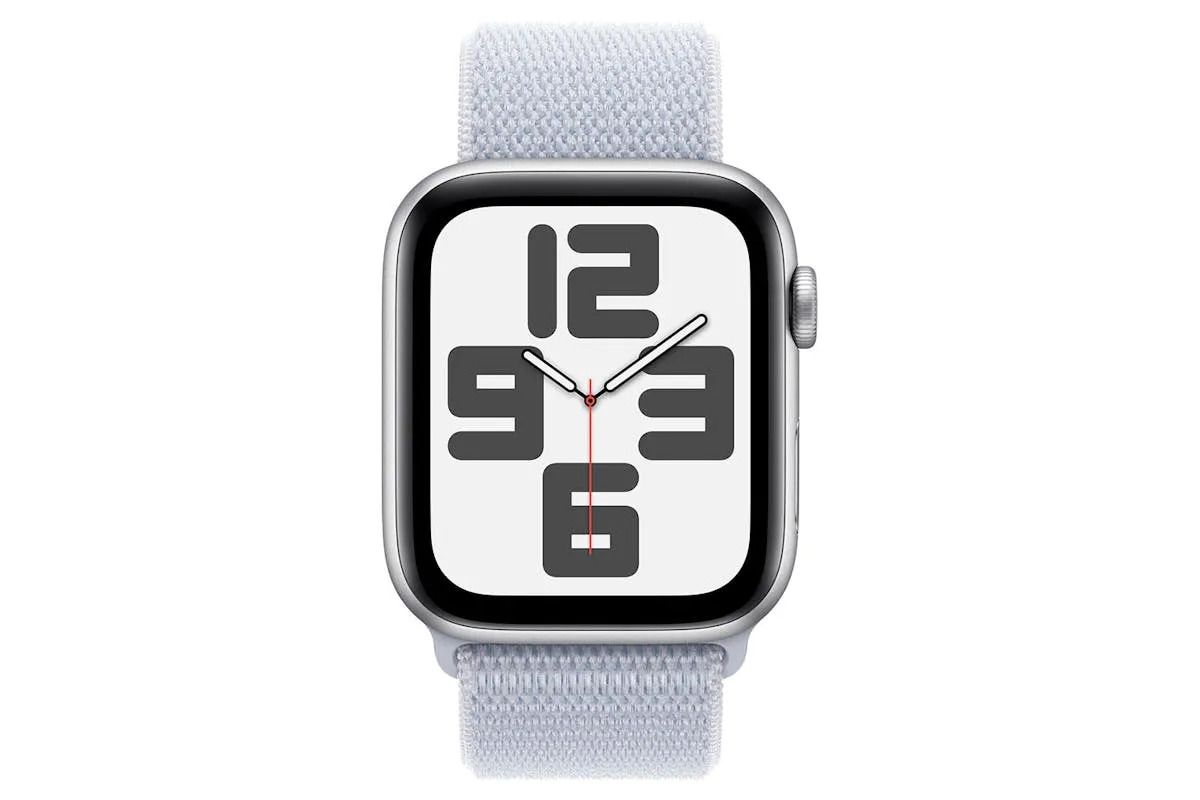 Apple Watch SE GPS   Cellular | 44mm | Silver Aluminium Case with Blue Cloud Sport Loop