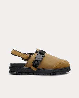 Area Sandal Light Brown / Black Slip Ons