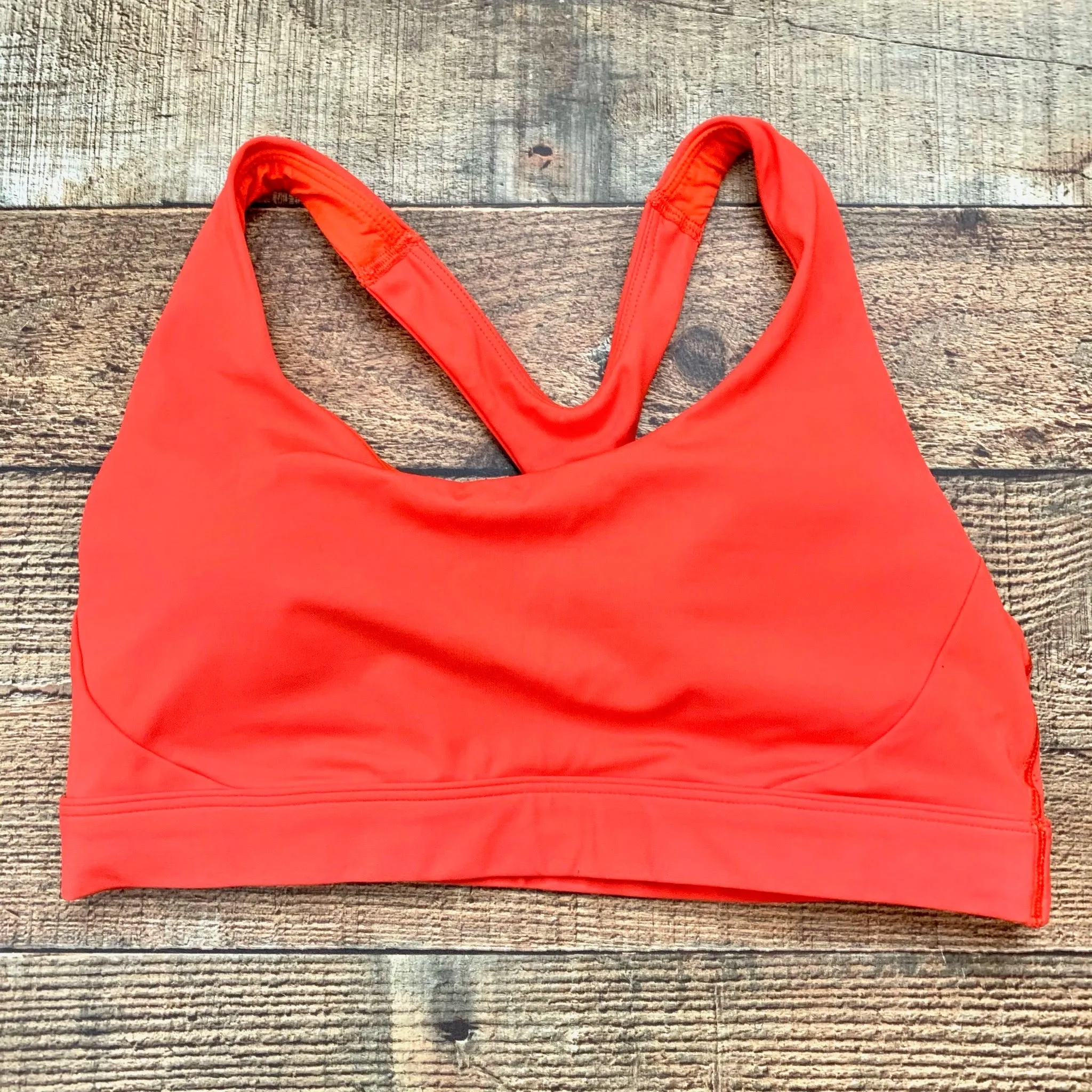 Athleta Vermillion Ultimate Racer Back Cut Out Padded Sports Bra- Size S (Sold out online)
