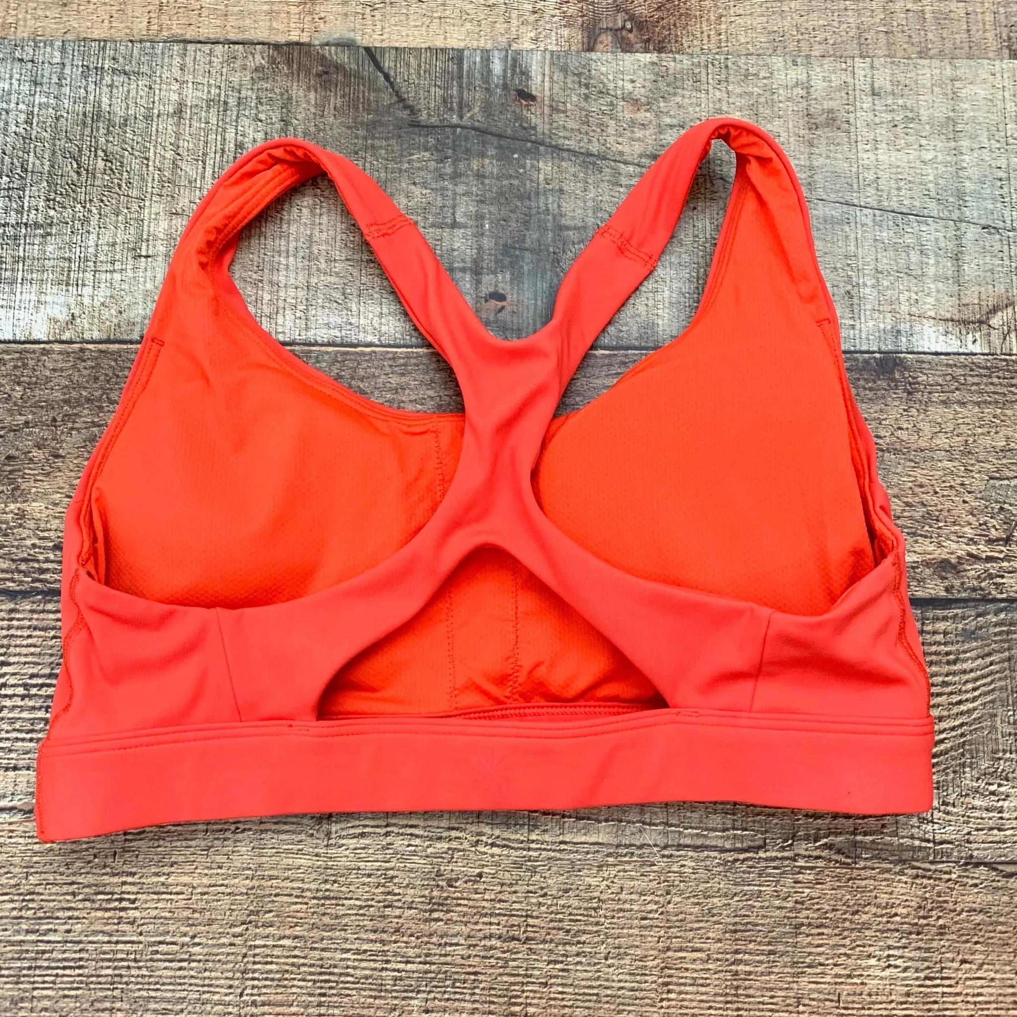 Athleta Vermillion Ultimate Racer Back Cut Out Padded Sports Bra- Size S (Sold out online)