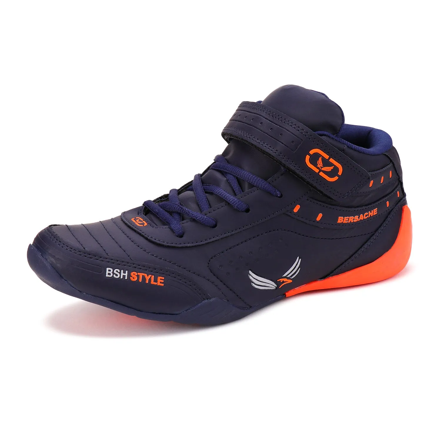 Bersache Lightweight Casual Sneaker Shoes For Men Blue-9019