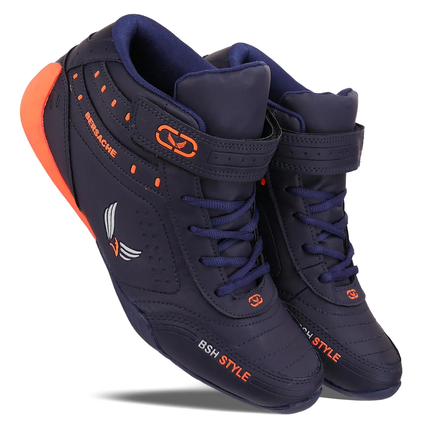 Bersache Lightweight Casual Sneaker Shoes For Men Blue-9019