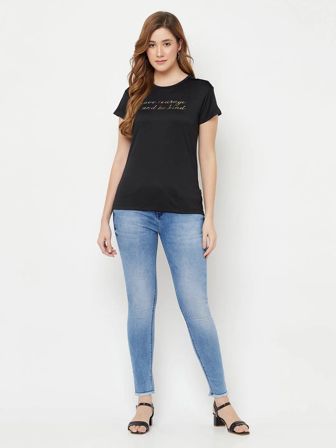 Black Epaulettes T-Shirt