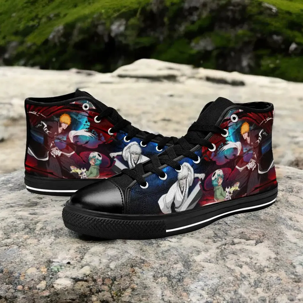 Bleach Zangetsu Zanpakuto Spirit Shoes High Top Sneakers for Kids and Adults