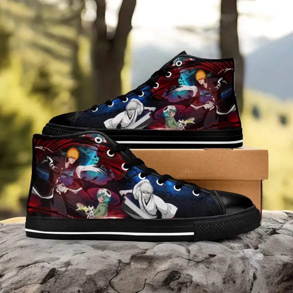 Bleach Zangetsu Zanpakuto Spirit Shoes High Top Sneakers for Kids and Adults