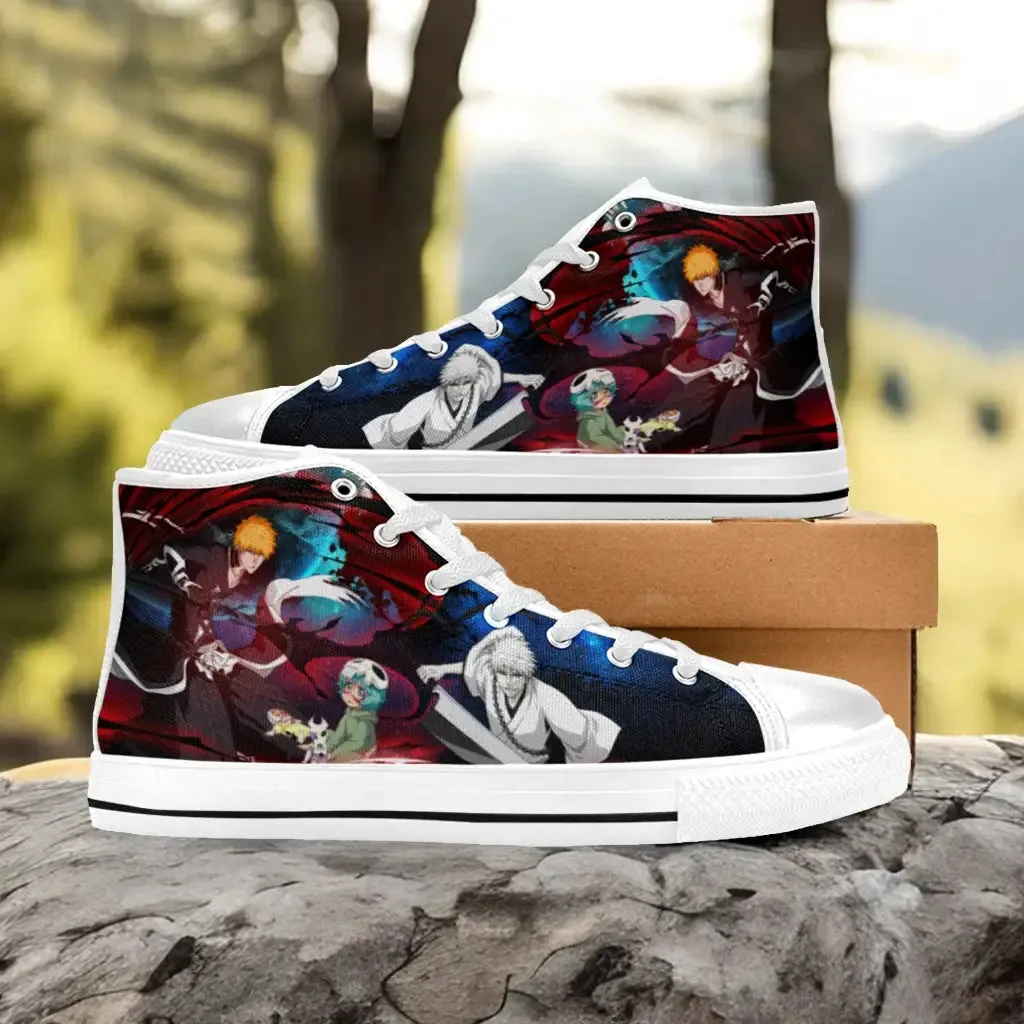 Bleach Zangetsu Zanpakuto Spirit Shoes High Top Sneakers for Kids and Adults