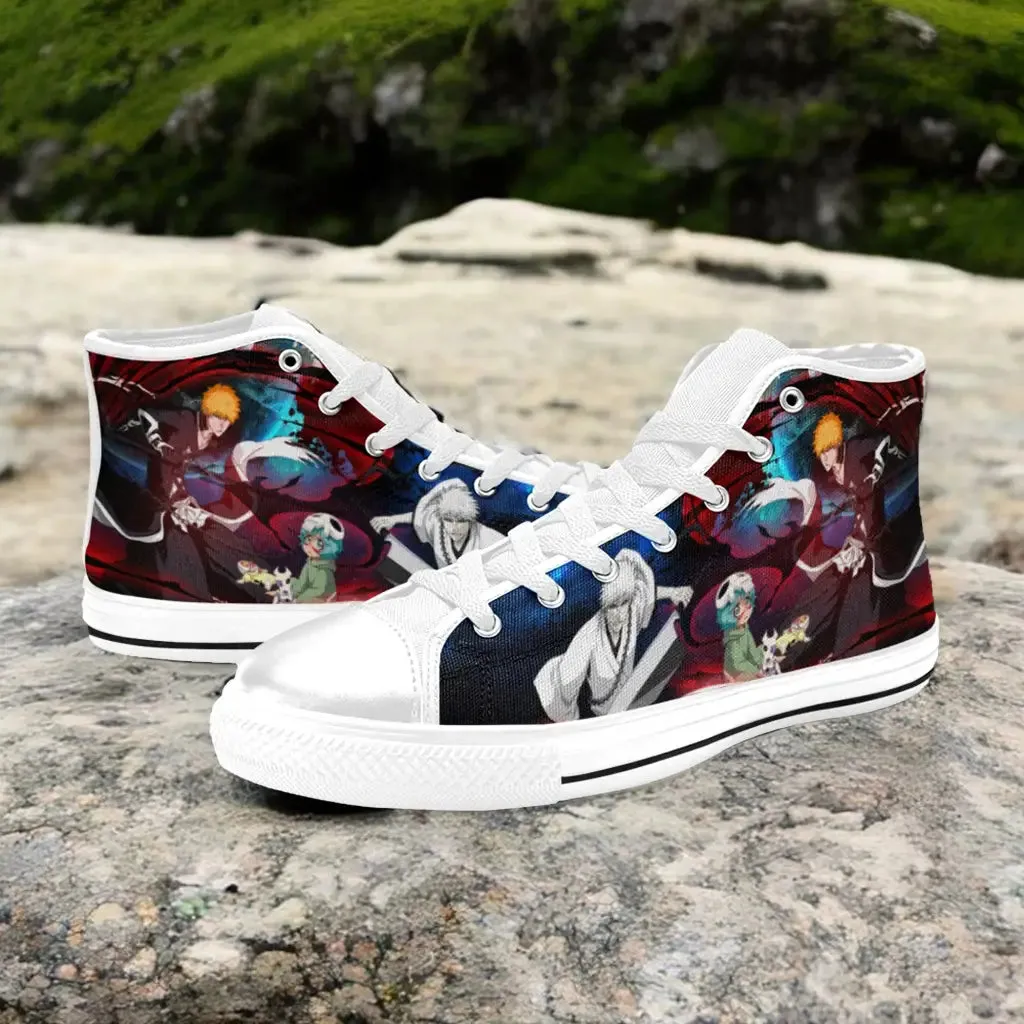 Bleach Zangetsu Zanpakuto Spirit Shoes High Top Sneakers for Kids and Adults