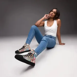 Bold Floral Graphic High Tops