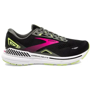 Brooks Adrenaline GTS 23 Women's A Narrow Fit Black-Gunmetal-Sharp Green