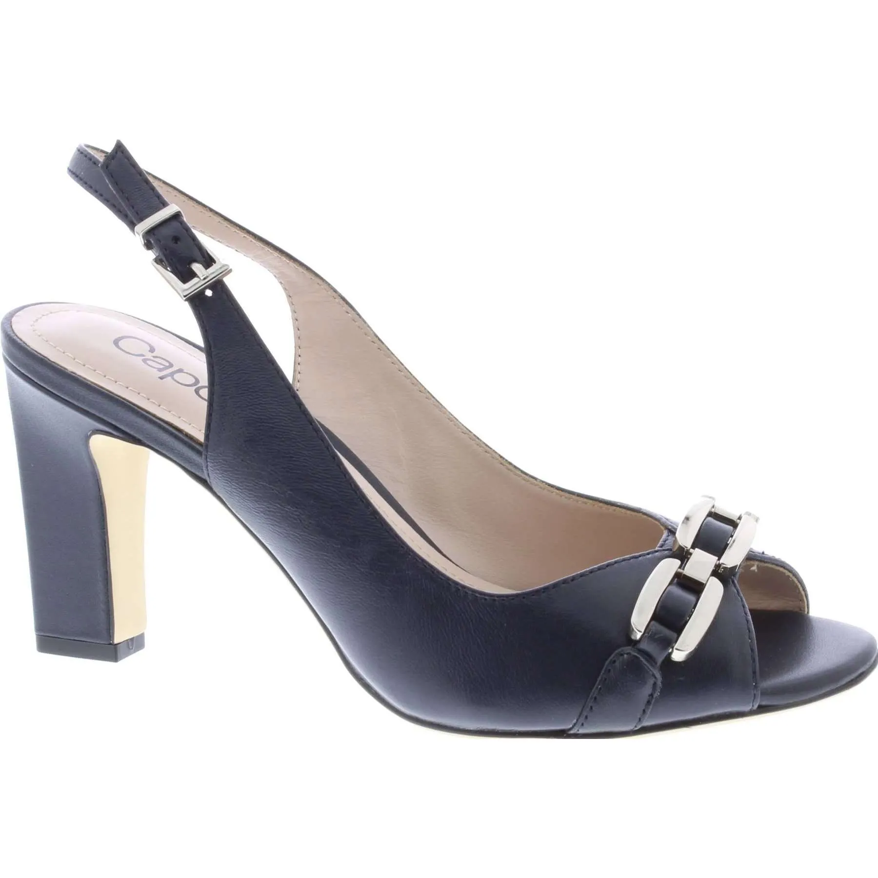 Capollini Carmen Navy Clutch Bag