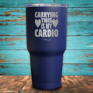 Carrying This Is My Cardio Coated Drinkware
