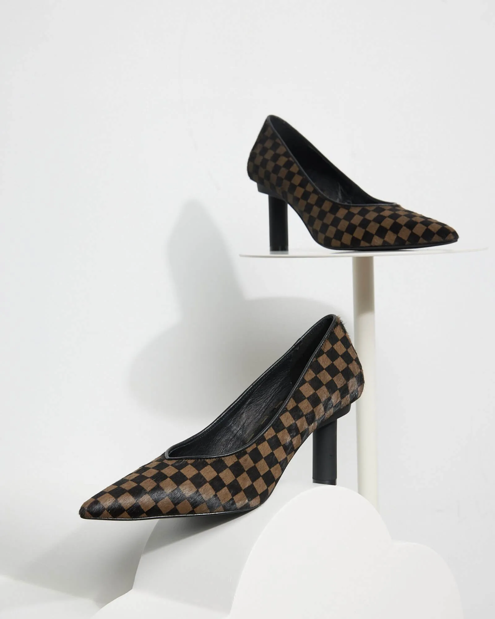 CHARLES HEELS MULTI PRINT LEATHER