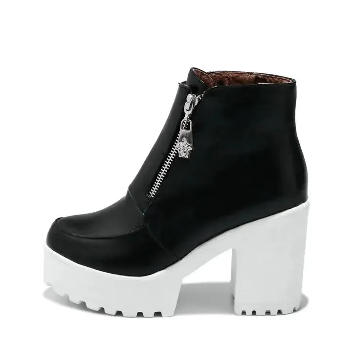 Chunky Platform Ankle Boots