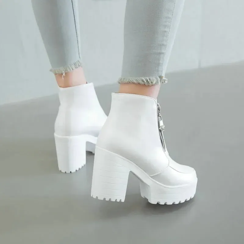 Chunky Platform Ankle Boots
