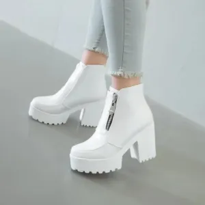 Chunky Platform Ankle Boots