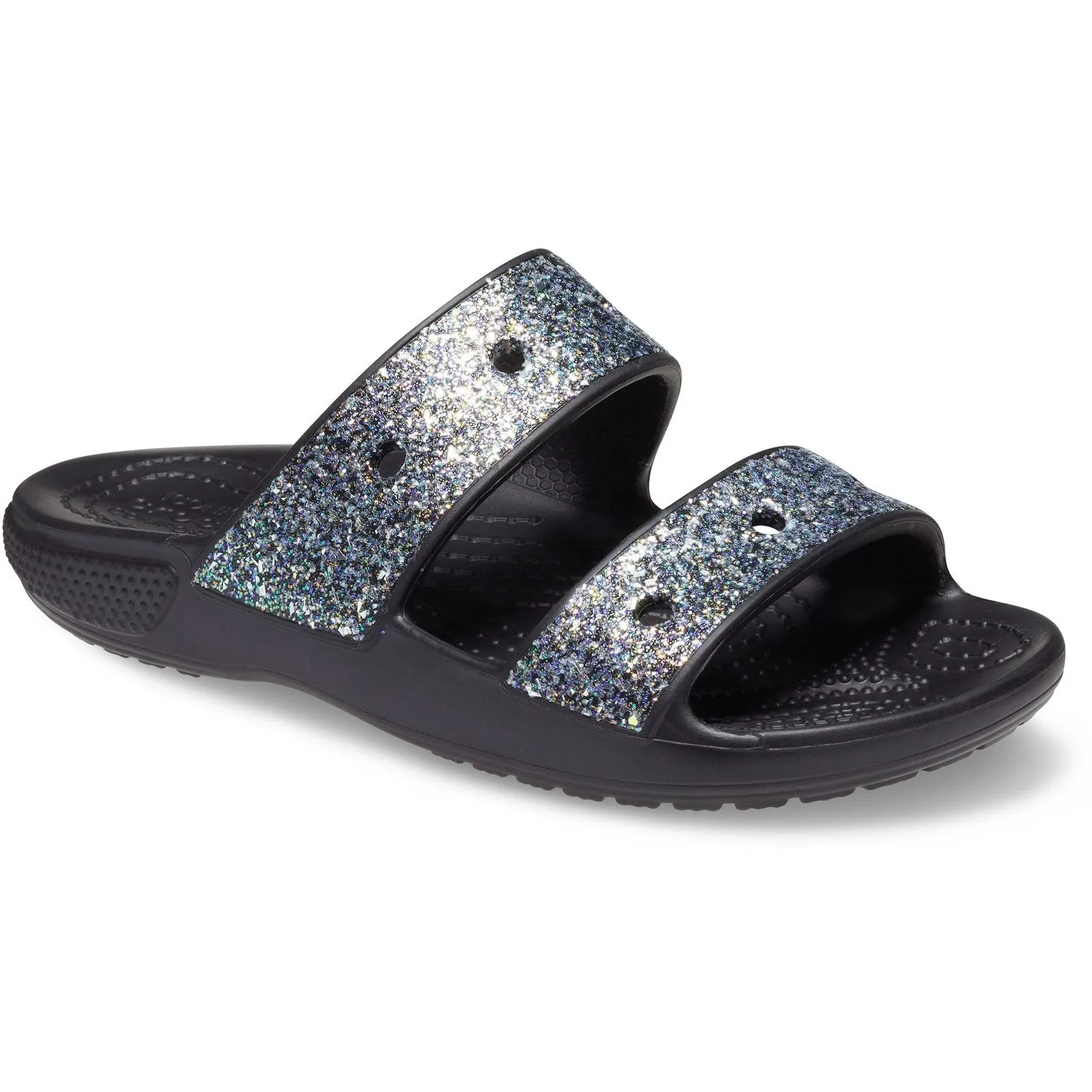 Classic Crocs Glitter Sandal - Stylish 2-Strap Design, Croslite Foam Cushioning, Lightweight & Flexible for All-Day Comfort, Perfect Summer Footwear