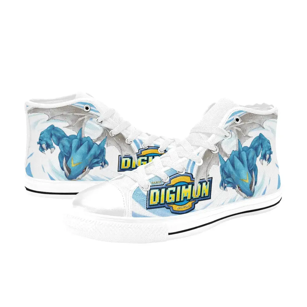 Digimon Adventure ExVeemon Shoes High Top Sneakers for Kids and Adults