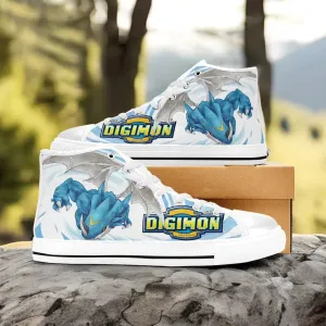 Digimon Adventure ExVeemon Shoes High Top Sneakers for Kids and Adults