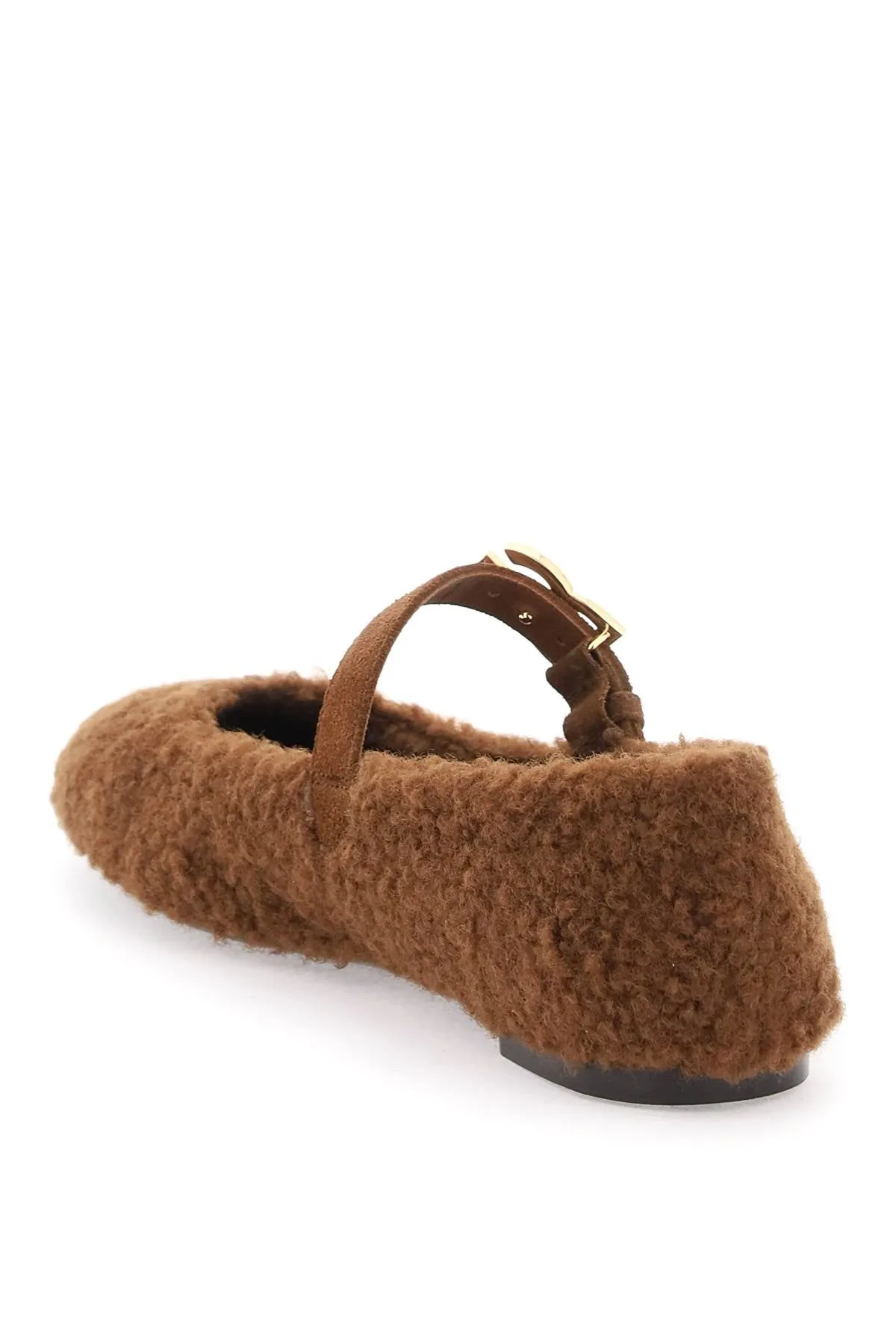 Dolce & gabbana faux fur ballet flats