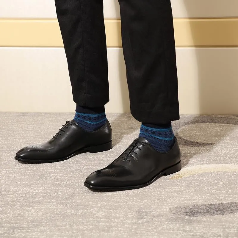 Exotic Dot Style Brogue Dress Shoes