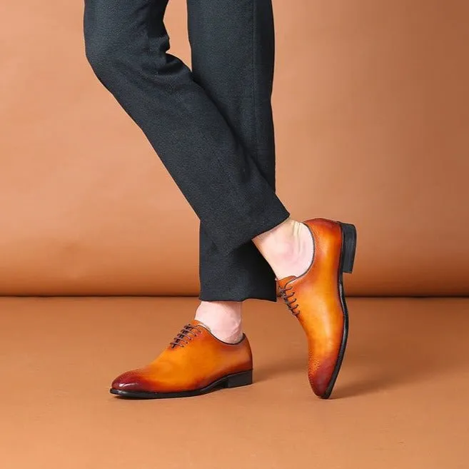 Exotic Dot Style Brogue Dress Shoes