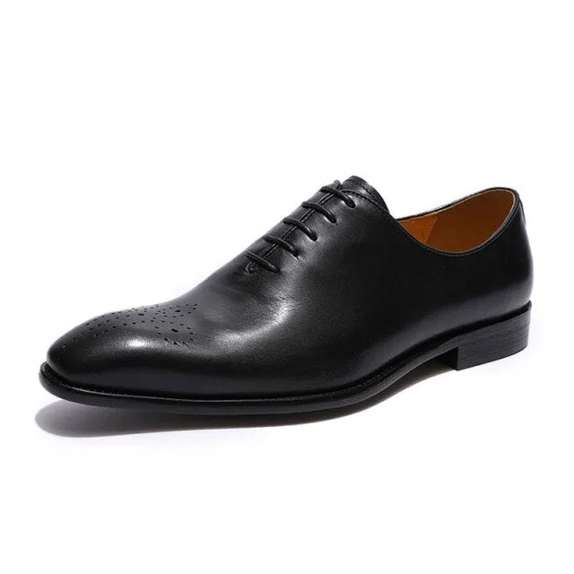 Exotic Dot Style Brogue Dress Shoes