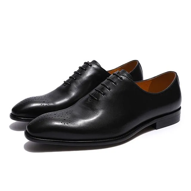 Exotic Dot Style Brogue Dress Shoes