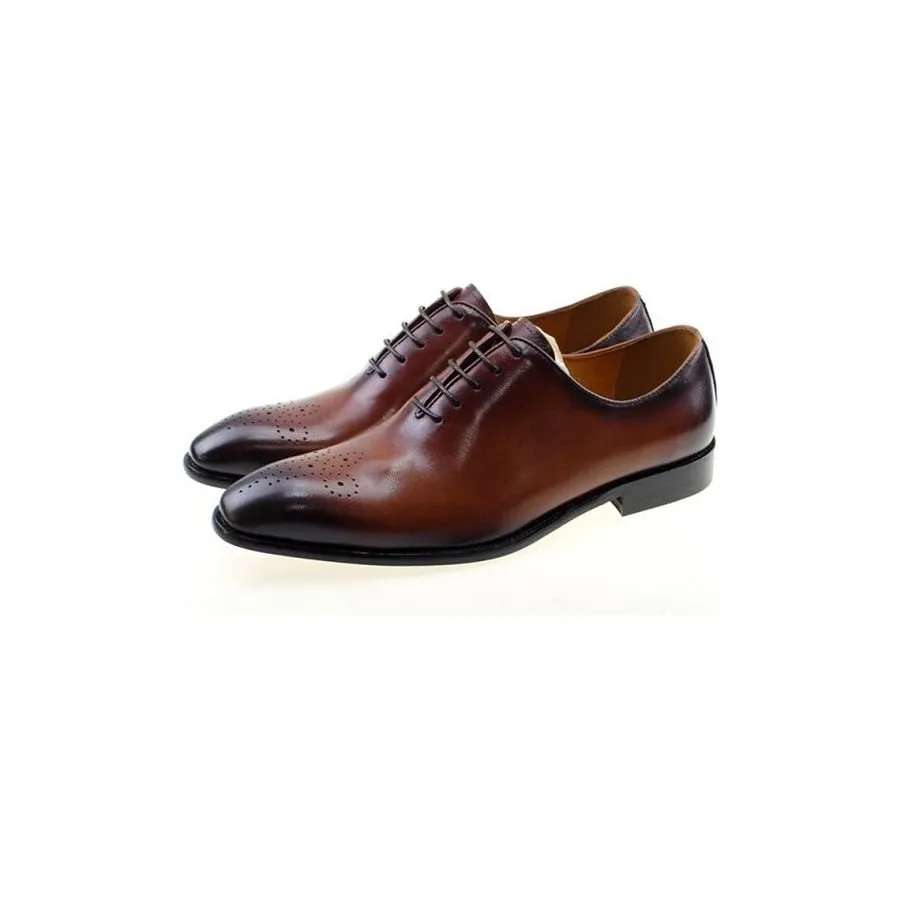 Exotic Dot Style Brogue Dress Shoes