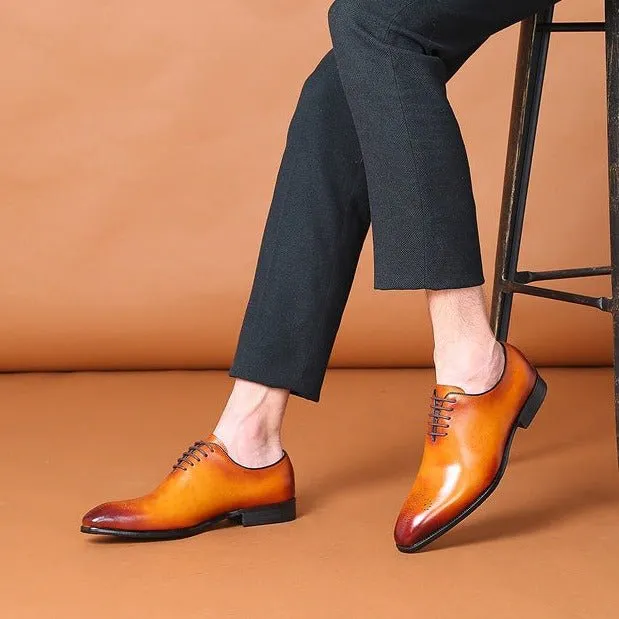 Exotic Dot Style Brogue Dress Shoes