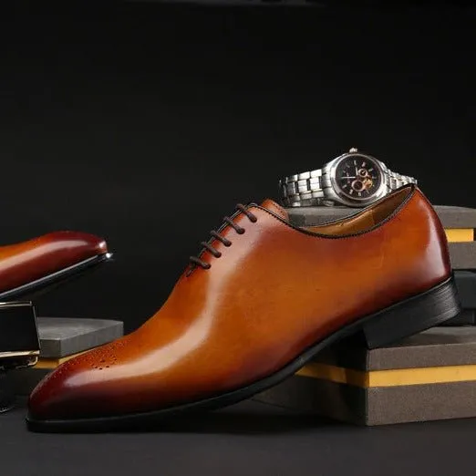 Exotic Dot Style Brogue Dress Shoes