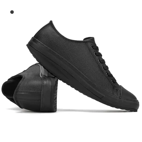 Gogfreg Men's Fashion Sneakers: Arch Support, Orthopedic Comfort, and Uniquely Stylish Casual Shoes for Men Black US10