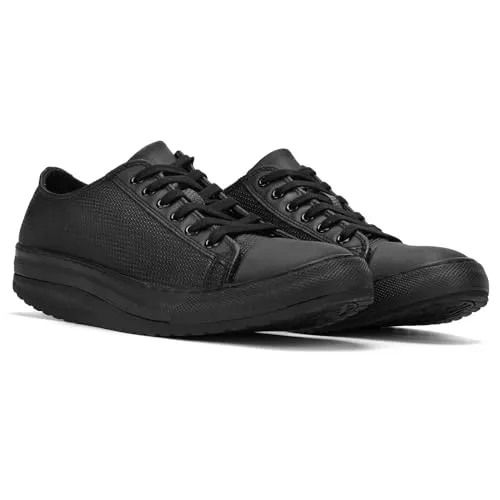 Gogfreg Men's Fashion Sneakers: Arch Support, Orthopedic Comfort, and Uniquely Stylish Casual Shoes for Men Black US10