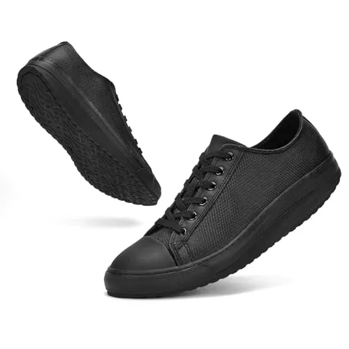 Gogfreg Men's Fashion Sneakers: Arch Support, Orthopedic Comfort, and Uniquely Stylish Casual Shoes for Men Black US10