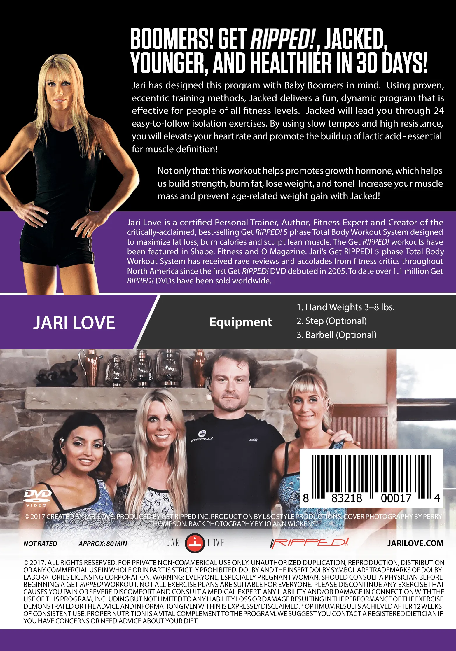 Jari Love's Get RIPPED! & Jacked: The Boomer Workout