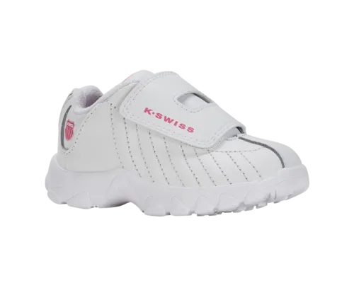 K-Swiss Kids St329 Strap White Shocking Pink Shoes