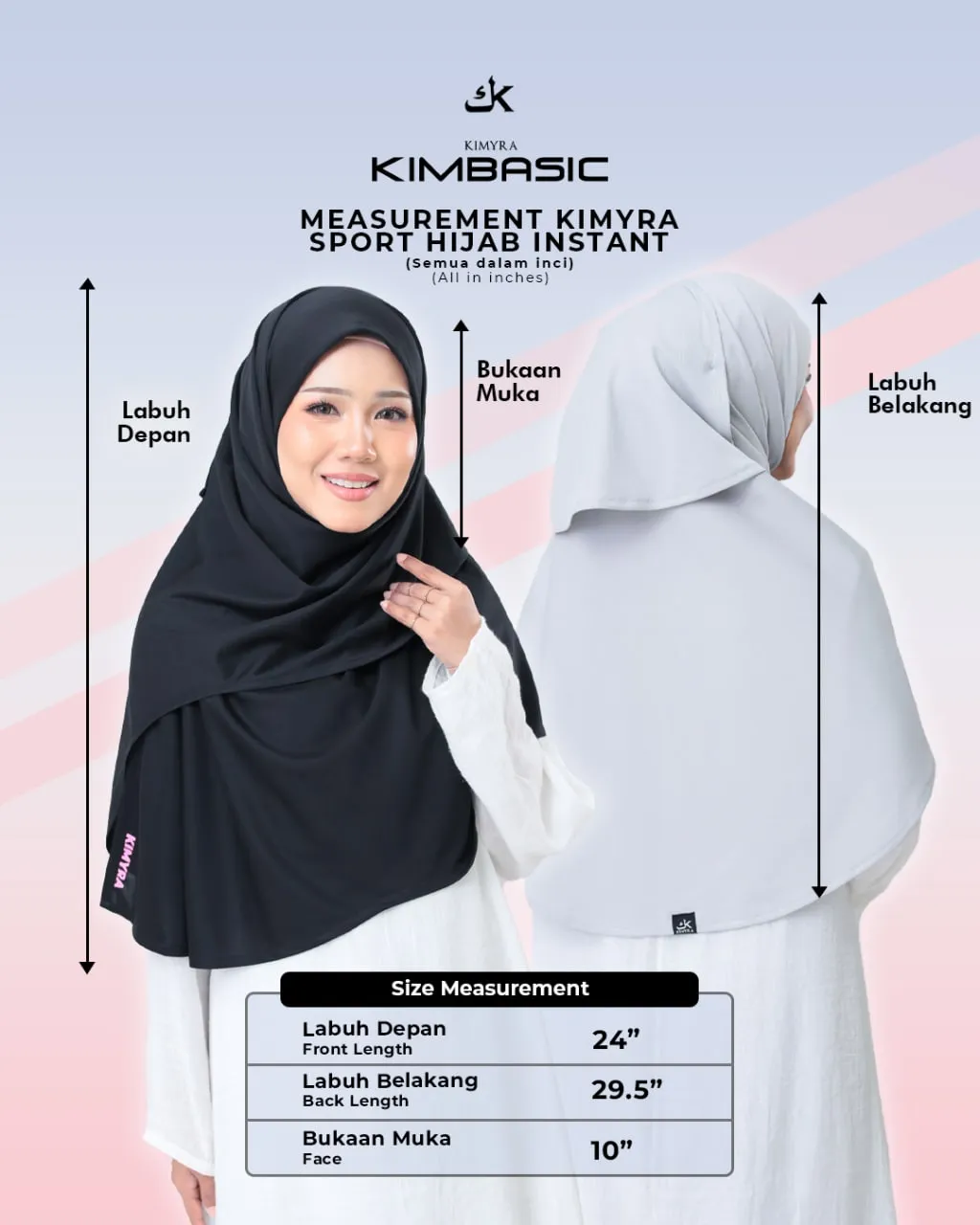 Kimniqab Blue - Niqab For Swimming and Sports