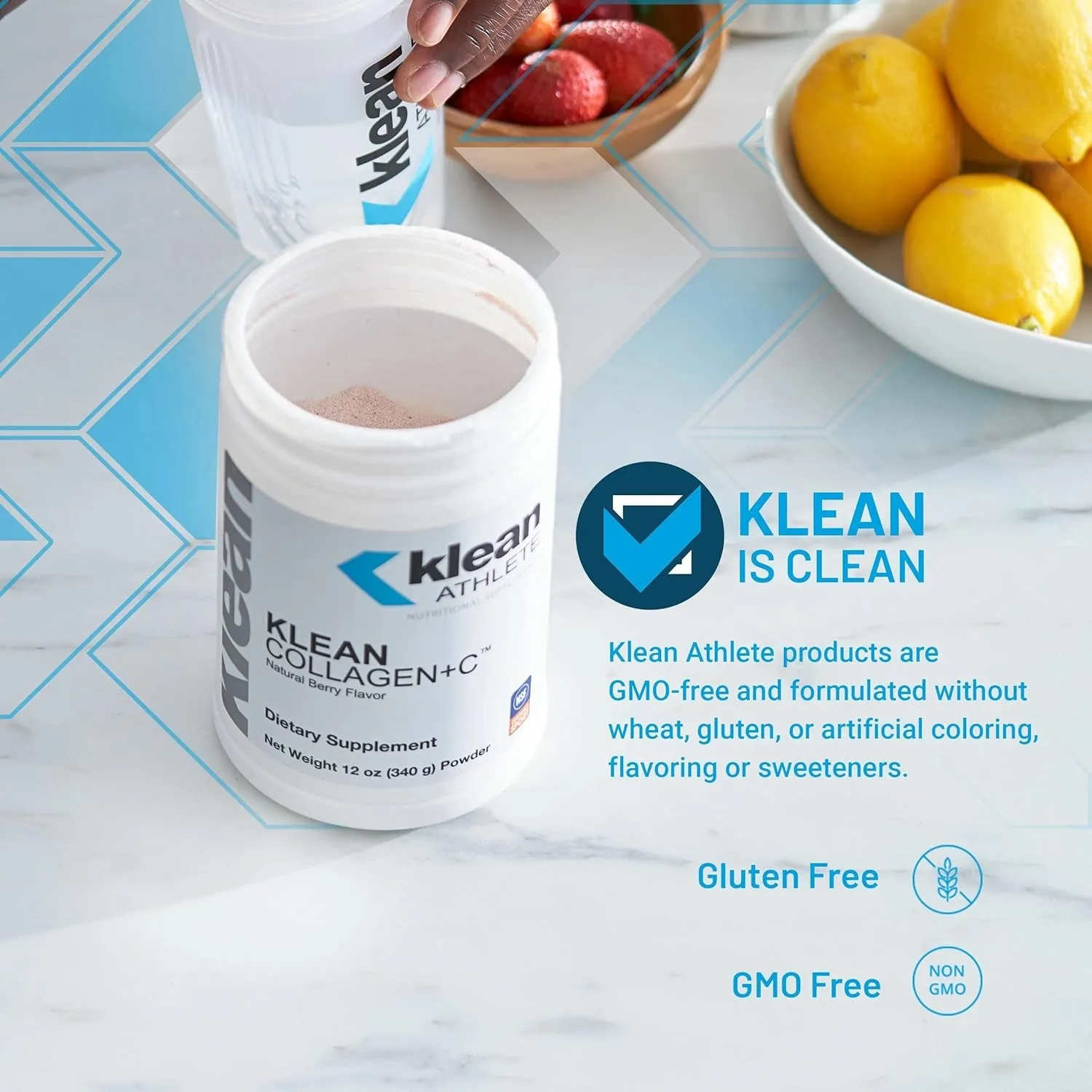 Klean Collagen C | Supports Musculoskeletal Health to Help Optimize Performance and Mobility | 11.8 Ounces | Natural Tropical Fruit Flavor