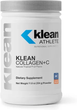 Klean Collagen C | Supports Musculoskeletal Health to Help Optimize Performance and Mobility | 11.8 Ounces | Natural Tropical Fruit Flavor