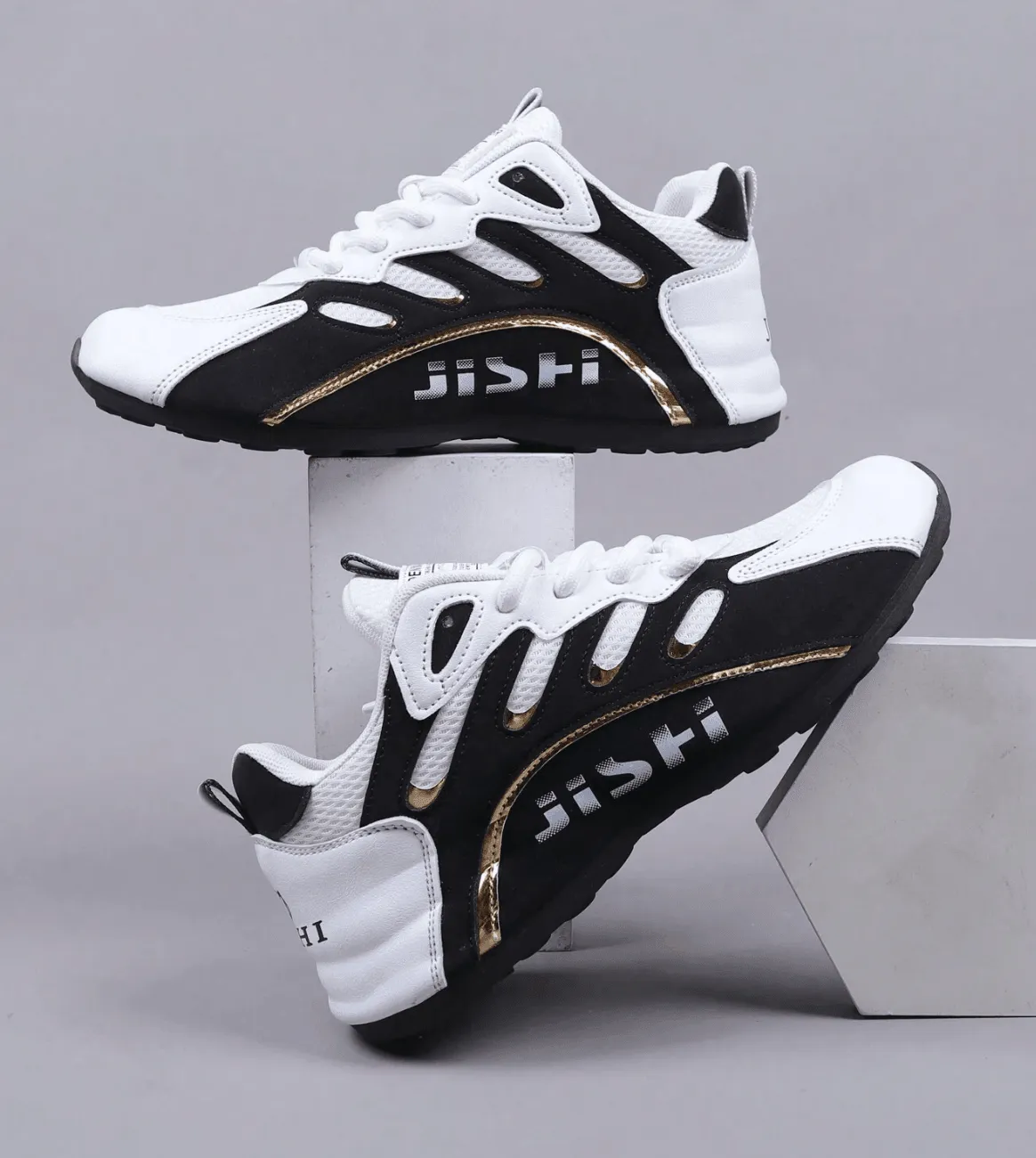 Men’s Breathable Mesh Running Shoes – Lightweight Lace-Up Sneakers for Spring & Summer