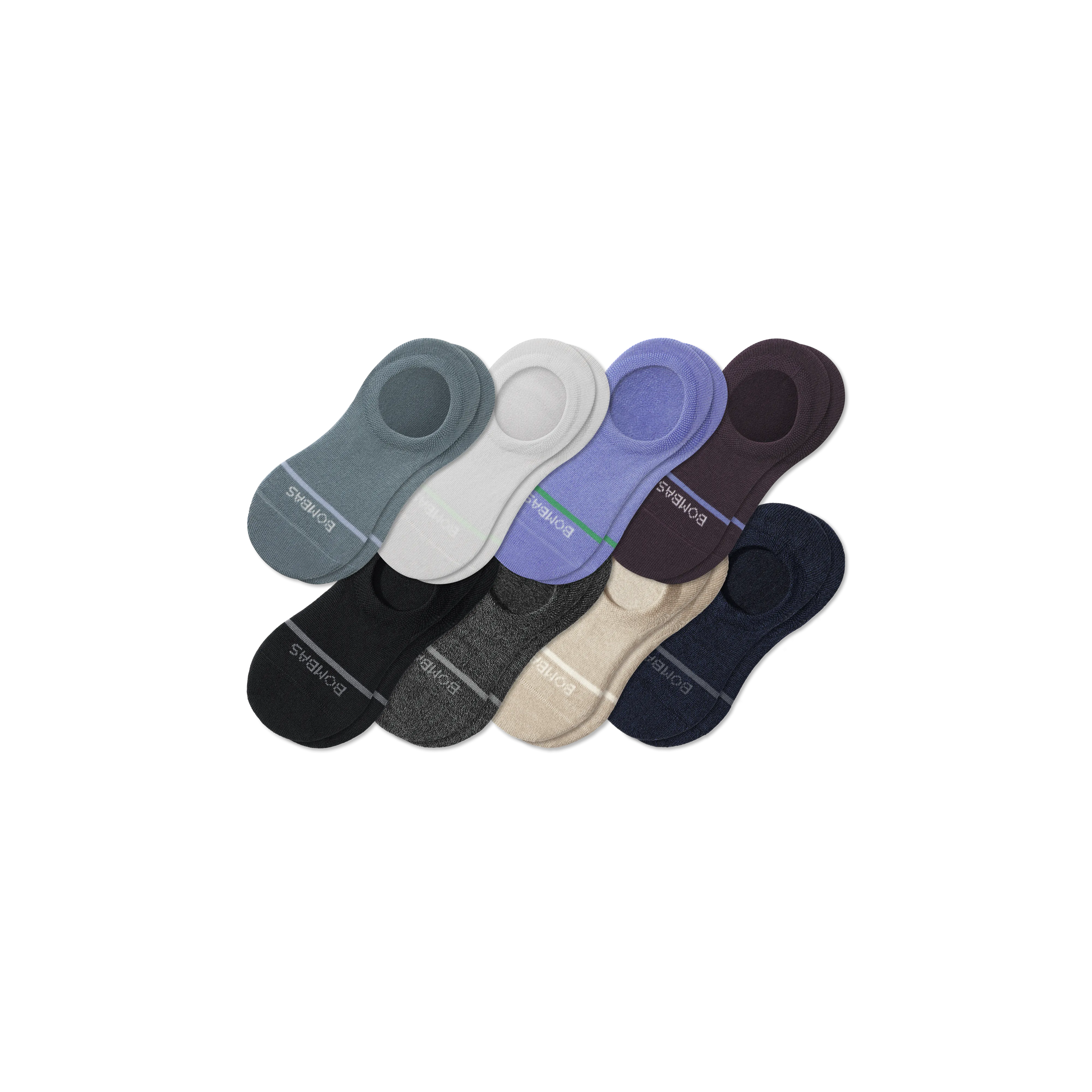 Men's Lightweight Merino Wool Blend No Show Sock 8-Pack