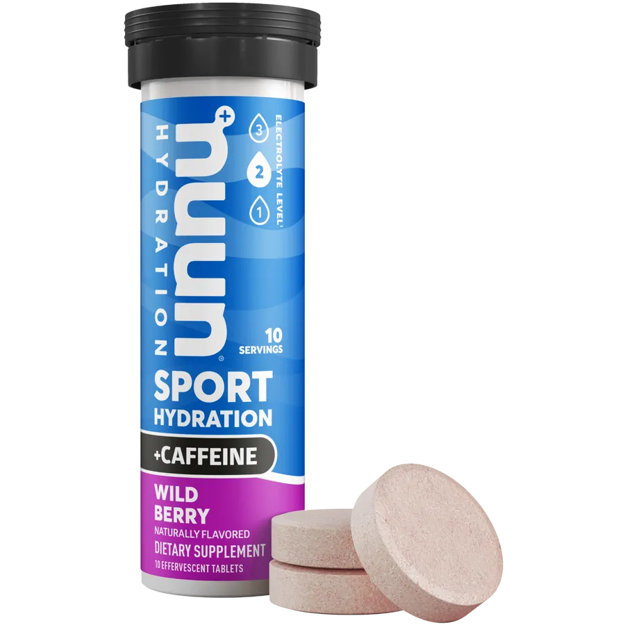 Nuun Hydration Sport Wild Berry  Caffeine Tablets 10 ct
