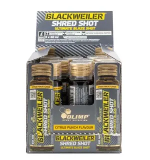Olimp Nutrition Blackweiler Shred Shot, Citrus Punch - 9 x 60 ml