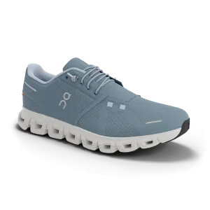 On Women's Cloud 6 Shoes - Chambray / White