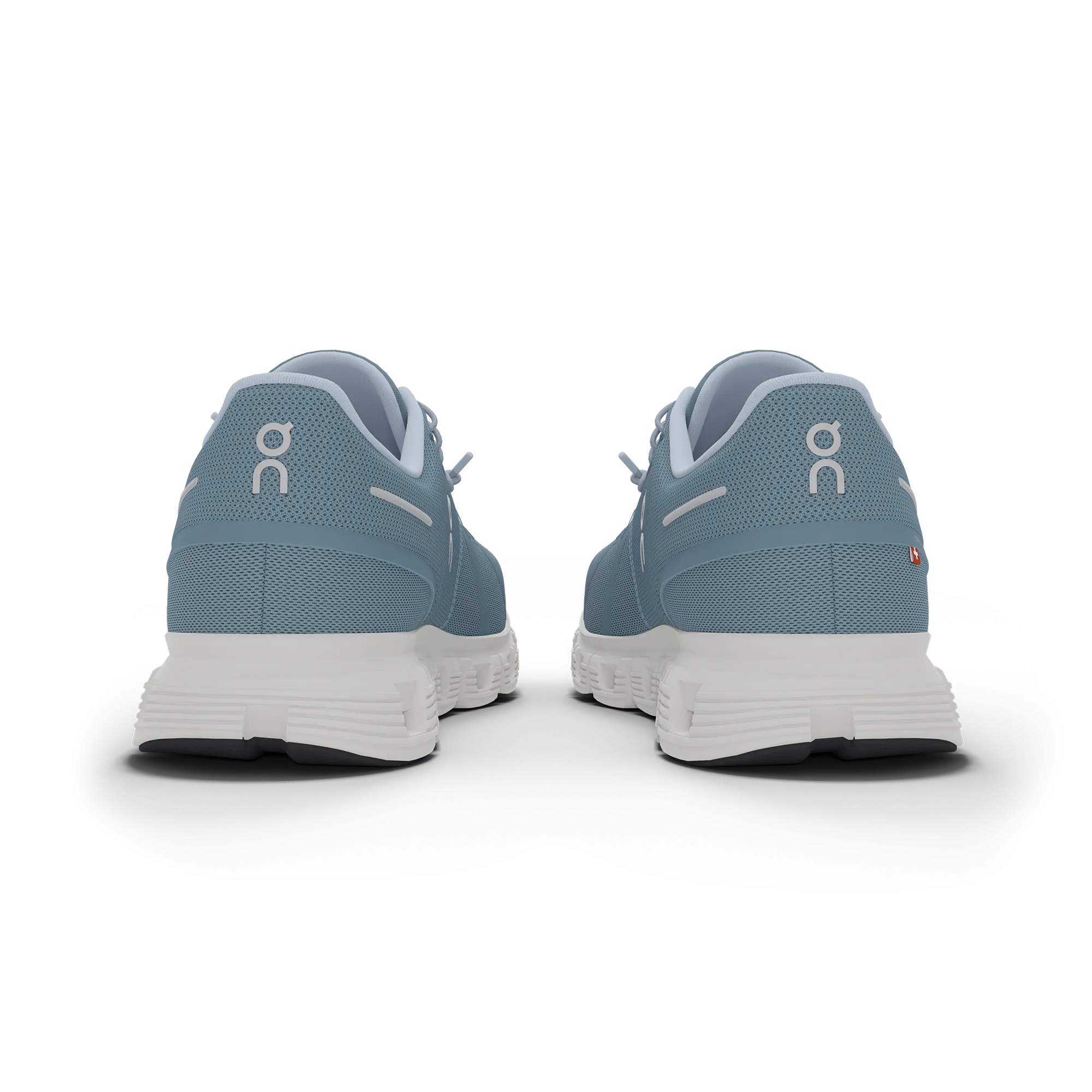 On Women's Cloud 6 Shoes - Chambray / White