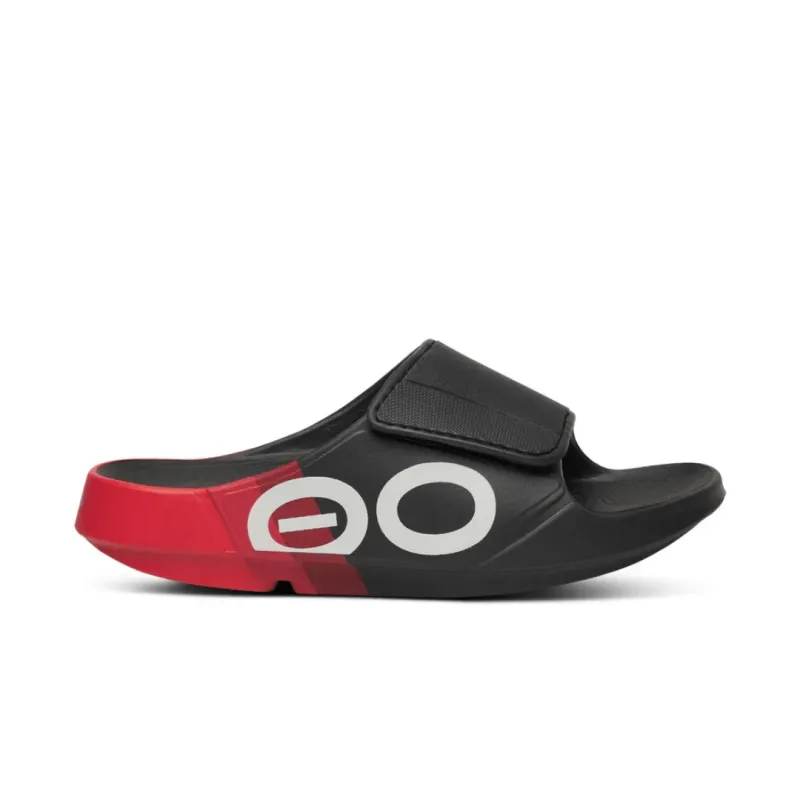 OOFOS OOahh Sport Flex Slide - Fire Rally