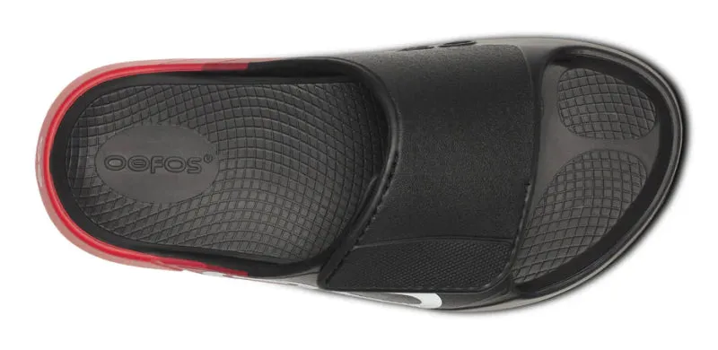 OOFOS OOahh Sport Flex Slide - Fire Rally