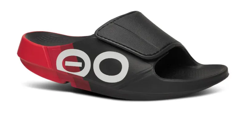 OOFOS OOahh Sport Flex Slide - Fire Rally