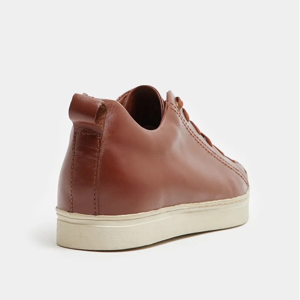 Paul Costelloe Living Tan Leather Trainer